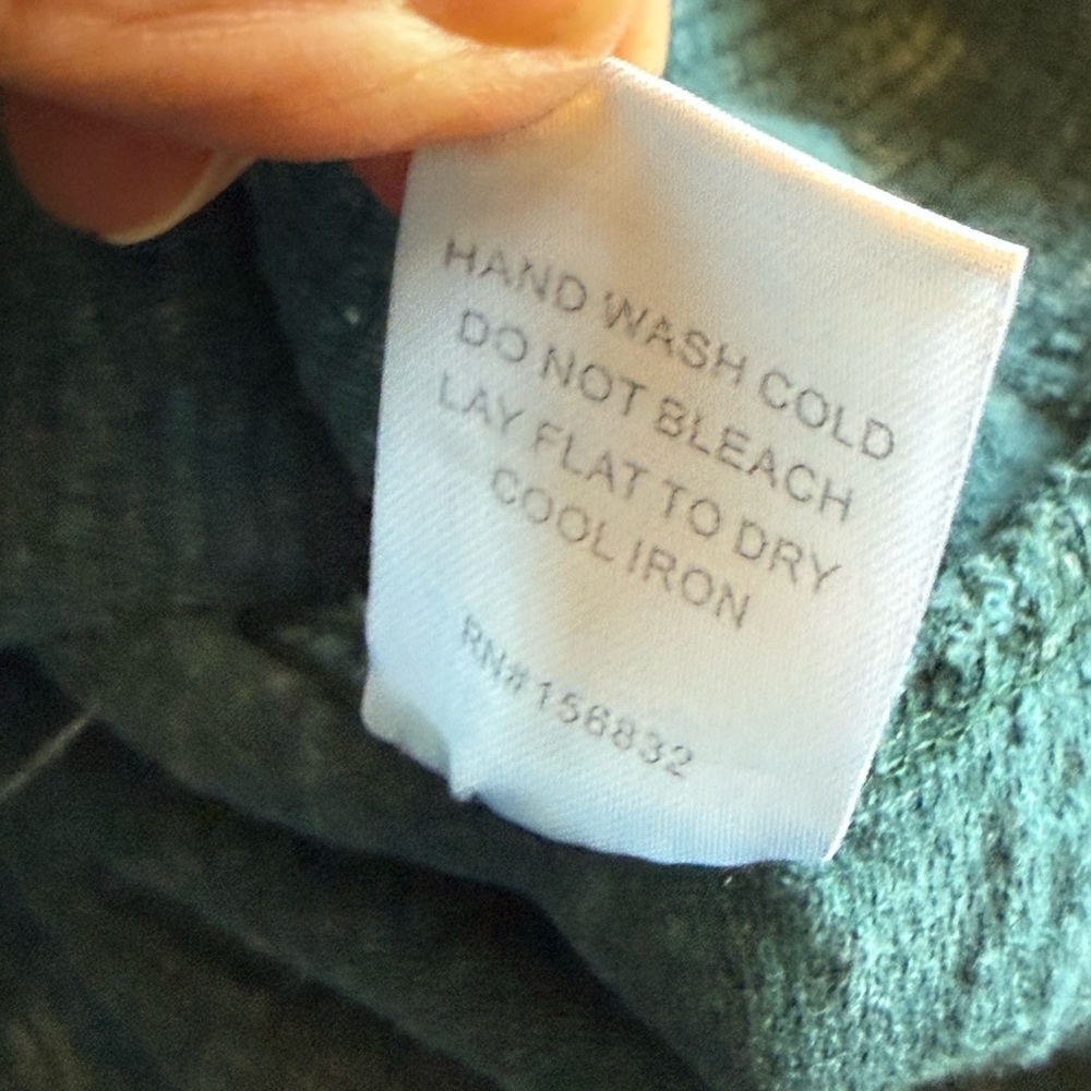 Vintage Bibi Washed Leopard Corduroy Button up Jacket Womens L Raw Hem Boho Blue - Picture 9 of 11